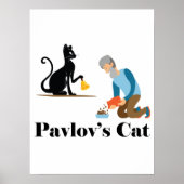 Pavlov's Cat Funny Psychology Poster (Vorne)
