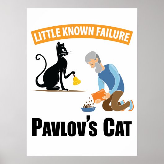 Pavlov's Cat - Funny Psychology Poster (Vorne)