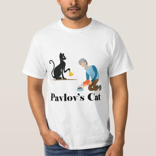Pavlov's Cat Funny Psychology T-Shirt (Vorderseite)