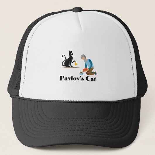 Pavlov's Cat Funny Psychology Truckerkappe (Vorderseite)