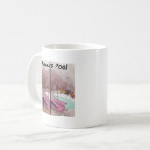 Pavlov's Pool Funny Cartoon Kaffeetasse (Vorderseite Links)