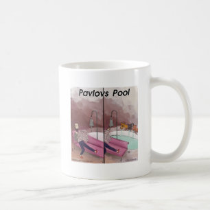 Pavlov's Pool Funny Cartoon Kaffeetasse