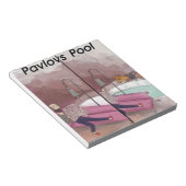 Pavlov's Pool Funny Cartoon Notizblock (angewinkelt)