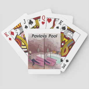 Pavlov's Pool Funny Cartoon Spielkarten