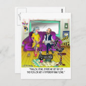 Pavlovs Ring Tone Postkarte (Vorne/Hinten)