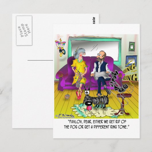 Pavlovs Ring Tone Postkarte (Vorne/Hinten)