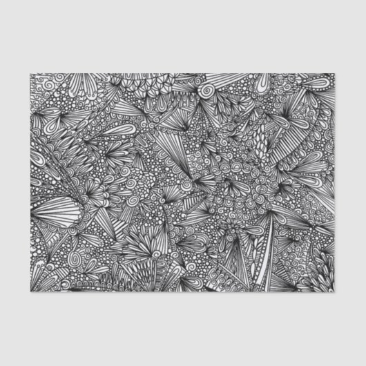 Pavo Pontem Abstraktes Tissue Paper Seidenpapier (Vorderseite)