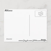 Pavonia Hastata # 2 Postkarte (Rückseite)
