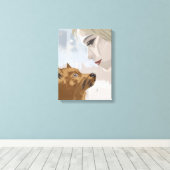 Paw and Pulse II – Animal and Human Bond Leinwanddruck (Insitu (Holzboden))