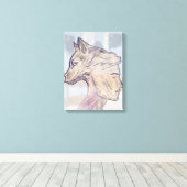 Paw and Still I – Silent Companionship Leinwanddruck (Insitu (Holzboden))