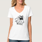 Paw-casso am Arbeitsplatz T-Shirt (Vorderseite)