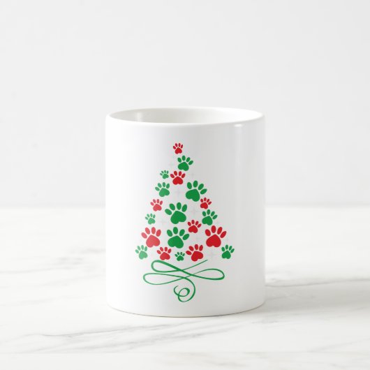 Paw Christmas Tree Kaffeetasse (Mittel)