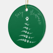 Paw Christmas Tree | Weihnachten Keramik Ornament (Links)