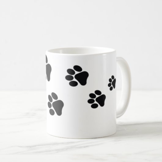 Paw-Druck Kaffeetasse (VorderseiteRechts)