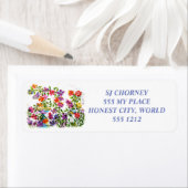 PAW DRUCKT BIRD BATH-RÜCKSENDEADRESSEN-AUFKLEBER (Insitu)