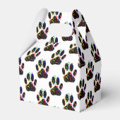 Paw druckt Confetti und Party Streamer Muster Geschenkschachtel (Vorderseite)