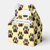 Paw druckt Confetti und Party Streamer nach Maß Geschenkschachtel (Rückseite)