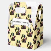 Paw druckt Confetti und Party Streamer nach Maß Geschenkschachtel (Geöffnet)