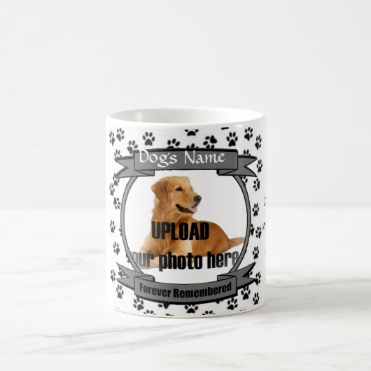 Paw druckt Dog Memorial Keepake Kaffeetasse (Mittel)