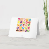 Paw druckt Grußkarten Karte (Rückseite)