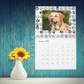 Paw druckt Hintergrund Foto Dog Cat Kalender