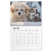 Paw druckt Hunde Foto Art Large Kalender (Jan 2026)