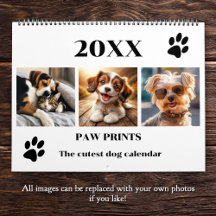 Paw druckt Hunde Foto Art Large