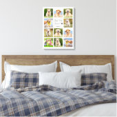 Paw druckt Memorial 11 FotoCollage Leinwanddruck (Insitu (Schlafzimmer))