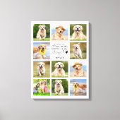 Paw druckt Memorial 11 FotoCollage Leinwanddruck (Vorderseite)