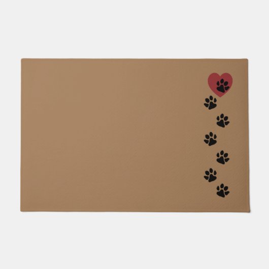 Paw druckt mir ins Herz Fußmatte (Vorderseite)