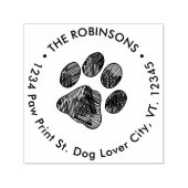 Paw druckt neue Adressverschiebung Rücksendeadress Permastempel (Design)