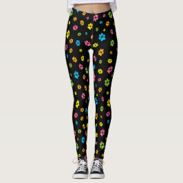 Paw druckt Niedliche, farbenfrohe Pattern Dog Lieb Leggings