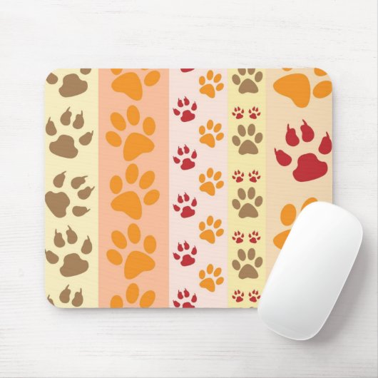Paw druckt niedliche Hundeliebhaber Mousepad (Mit Mouse)