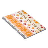 Paw druckt niedliche Hundeliebhaber Notizblock (Rechte Seite)