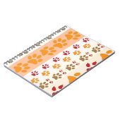 Paw druckt niedliche Hundeliebhaber Notizblock (Linke Seite)