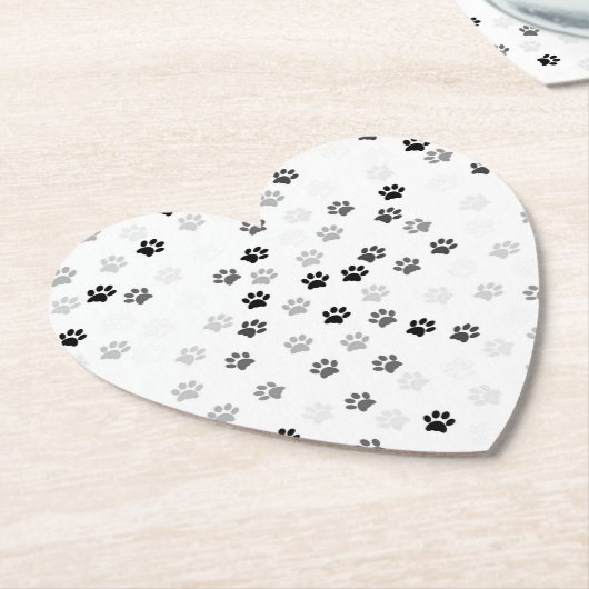 Paw druckt Papier-Untersetzer für Hundeliebhaber Untersetzer (angewinkelt)
