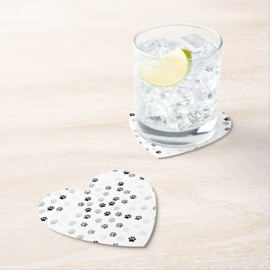 Paw druckt Papier-Untersetzer für Hundeliebhaber Untersetzer (Vor Ort)