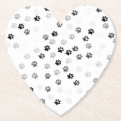 Paw druckt Papier-Untersetzer für Hundeliebhaber Untersetzer (Vorderseite)