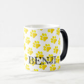 Paw druckt PET-NAME Moderner vier Legierungen Spaß Verwandlungstasse (VorderseiteRechts)