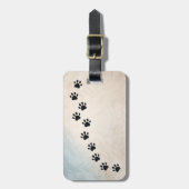 Paw druckt über meine gepäckanhänger (Vorderseite vertikal)