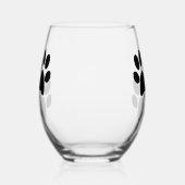 Paw druckt Wärmeglas Weinglas Ohne Stiel (Rechts)