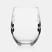 Paw druckt Wärmeglas Weinglas Ohne Stiel (Links)