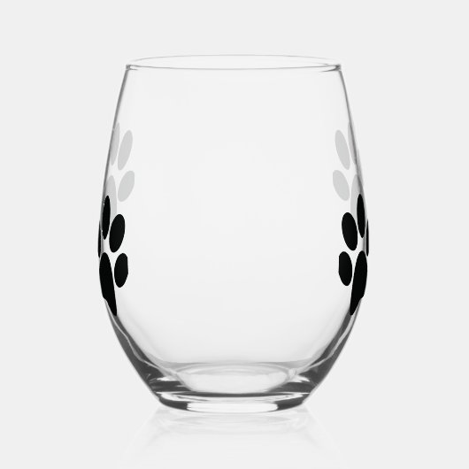 Paw druckt Wärmeglas Weinglas Ohne Stiel (Links)