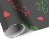 Paw druckt Weihnachtsdesign Geschenkpapier (Rolleneckpunkt)