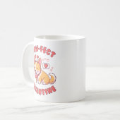 Paw-Fect Valentine - Corgi Dog Valentine Gift Kaffeetasse (Vorderseite Links)
