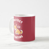 Paw-Fect Valentine - Corgi Dog Valentine Gift Kaffeetasse (Vorderseite Links)