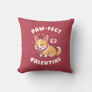 Paw-Fect Valentine - Corgi Dog Valentine Gift Kissen