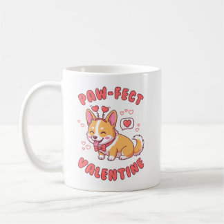 Paw-fekter Valentinstag - Corgi-Hund Valentinstag Kaffeetasse