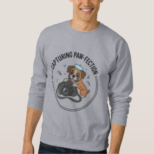 Paw-fektion Boxer Hundeleben Fotografie einfangen Sweatshirt