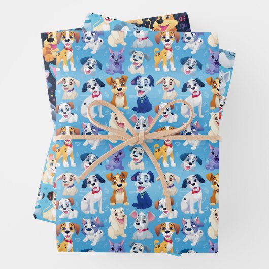 Paw Friends Geschenkpapier Set (Beispiel)